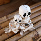 Maxbell Skull Ornament Decorative Resin Landscape for Flower Pot Pond Potted Planter