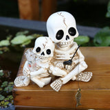 Maxbell Skull Ornament Decorative Resin Landscape for Flower Pot Pond Potted Planter
