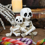 Maxbell Skull Ornament Decorative Resin Landscape for Flower Pot Pond Potted Planter