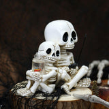 Maxbell Skull Ornament Decorative Resin Landscape for Flower Pot Pond Potted Planter