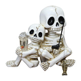 Maxbell Skull Ornament Decorative Resin Landscape for Flower Pot Pond Potted Planter
