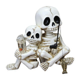 Maxbell Skull Ornament Decorative Resin Landscape for Flower Pot Pond Potted Planter