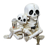 Maxbell Skull Ornament Decorative Resin Landscape for Flower Pot Pond Potted Planter