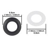 Maxbell 38mm to 48mm 58mm Toilet Button Converter Plate Replacement Gasket for Home Black