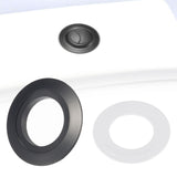 Maxbell 38mm to 48mm 58mm Toilet Button Converter Plate Replacement Gasket for Home Black