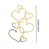 Maxbell Wedding Cake Topper Bridal Shower Gift Ornament for Wedding Birthday Parties Gold