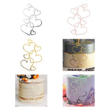 Maxbell Wedding Cake Topper Bridal Shower Gift Ornament for Wedding Birthday Parties Gold