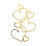 Maxbell Wedding Cake Topper Bridal Shower Gift Ornament for Wedding Birthday Parties Gold