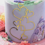 Maxbell Wedding Cake Topper Bridal Shower Gift Ornament for Wedding Birthday Parties Gold
