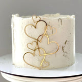 Maxbell Wedding Cake Topper Bridal Shower Gift Ornament for Wedding Birthday Parties Gold