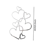Maxbell Wedding Cake Topper Bridal Shower Gift Ornament for Wedding Birthday Parties Silver