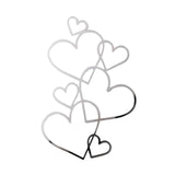 Maxbell Wedding Cake Topper Bridal Shower Gift Ornament for Wedding Birthday Parties Silver