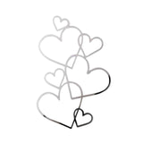 Maxbell Wedding Cake Topper Bridal Shower Gift Ornament for Wedding Birthday Parties Silver