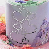 Maxbell Wedding Cake Topper Bridal Shower Gift Ornament for Wedding Birthday Parties Silver