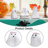 Maxbell 3x Ghost Statues Realistic Halloween Ghost Figurines for Desktop Yard Garden