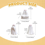 Maxbell 3x Ghost Statues Realistic Halloween Ghost Figurines for Desktop Yard Garden