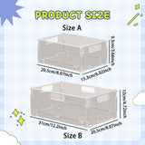 Maxbell Countertop Organizer Utensil Holder Stackable Crate for Bedroom Home Cabinet S