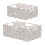 Maxbell Countertop Organizer Utensil Holder Stackable Crate for Bedroom Home Cabinet S
