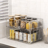Maxbell Countertop Organizer Utensil Holder Stackable Crate for Bedroom Home Cabinet L