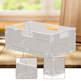 Maxbell Countertop Organizer Utensil Holder Stackable Crate for Bedroom Home Cabinet L