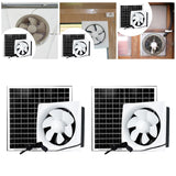 Maxbell Solar Exhaust Fan Kitchen Bathroom Ventilation System for Attic Chicken Coop 8inch