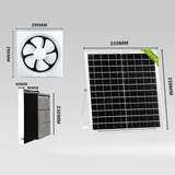 Maxbell Solar Exhaust Fan Kitchen Bathroom Ventilation System for Attic Chicken Coop 8inch