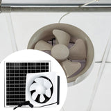 Maxbell Solar Exhaust Fan Kitchen Bathroom Ventilation System for Attic Chicken Coop 8inch