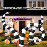 Maxbell Halloween Inflatable Giant Sandworm Halloween Decor for Party Courtyard Yard