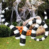 Maxbell Halloween Inflatable Giant Sandworm Halloween Decor for Party Courtyard Yard