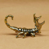 Maxbell Pencil Showholder Tea Pet Pencil Base Decoration Art Brass Scorpion Figurine