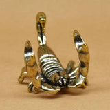 Maxbell Pencil Showholder Tea Pet Pencil Base Decoration Art Brass Scorpion Figurine