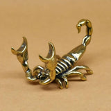 Maxbell Pencil Showholder Tea Pet Pencil Base Decoration Art Brass Scorpion Figurine