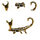 Maxbell Pencil Showholder Tea Pet Pencil Base Decoration Art Brass Scorpion Figurine