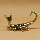 Maxbell Pencil Showholder Tea Pet Pencil Base Decoration Art Brass Scorpion Figurine