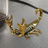 Maxbell Pencil Showholder Tea Pet Pencil Base Decoration Art Brass Scorpion Figurine