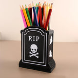 Maxbell Pen Holder for Desk Bathroom Accessories Desktop Storage Tool Halloween Gift