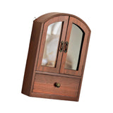 Maxbell Desktop Storage Cabinet Versatile Display Shelf for Living Room Home Kitchen Brown