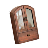 Maxbell Desktop Storage Cabinet Versatile Display Shelf for Living Room Home Kitchen Brown