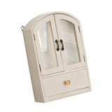 Maxbell Desktop Storage Cabinet Versatile Display Shelf for Living Room Home Kitchen White