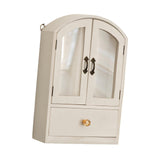 Maxbell Desktop Storage Cabinet Versatile Display Shelf for Living Room Home Kitchen White
