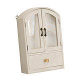 Maxbell Desktop Storage Cabinet Versatile Display Shelf for Living Room Home Kitchen White