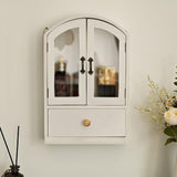 Maxbell Desktop Storage Cabinet Versatile Display Shelf for Living Room Home Kitchen White