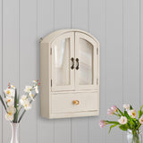 Maxbell Desktop Storage Cabinet Versatile Display Shelf for Living Room Home Kitchen White