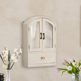 Maxbell Desktop Storage Cabinet Versatile Display Shelf for Living Room Home Kitchen White