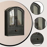 Maxbell Desktop Storage Cabinet Versatile Display Shelf for Living Room Home Kitchen Black