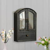 Maxbell Desktop Storage Cabinet Versatile Display Shelf for Living Room Home Kitchen Black