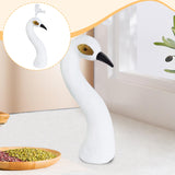 Maxbell Peacock Mannequin Head Floral Arrangement Decor for Thanksgiving Anniversary White