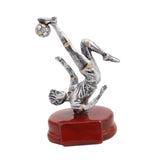 Maxbell Soccer Trophy Man Figurine Championship Games Gift Tournaments Art Sculpture