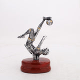 Maxbell Soccer Trophy Man Figurine Championship Games Gift Tournaments Art Sculpture
