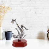 Maxbell Soccer Trophy Man Figurine Championship Games Gift Tournaments Art Sculpture